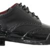 Men Dolce & Gabbana Men'S Formal | Dolce & Gabbana Black Leather Oxford Wingtip Formal Derby Shoes