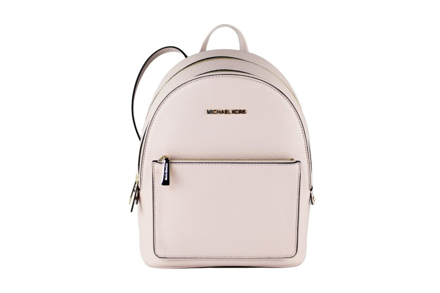 Women Michael Kors Women Backpacks | Michael Kors Adina Medium Powder Blush Leather Convertible Backpack Bo