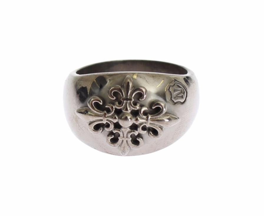 Men Nialaya Men'S Rings | Nialaya Silver 925 Sterling Authentic Crest Ring