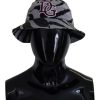 Women Dolce & Gabbana Women'S Hats | Dolce & Gabbana Multicolor Zebra Dg Logo Bucket Hat