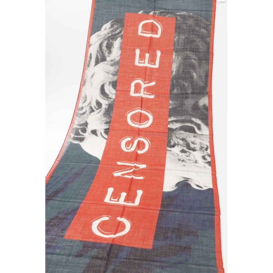 Men Trussardi Men'S Scarves | Trussardi Multicolor Wool Blend Printed Scarf