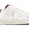 Men Philippe Model Men'S Sneakers | Philippe Model Italian Leather Sneakers With Suede Accents