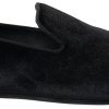 Men Dolce & Gabbana Men'S Loafers | Dolce & Gabbana Black Velvet Loafers Formal Shoes