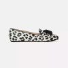 Women Charles Philip Women'S Flat Shoes | Charles Philip Elegant Tassel Leopard Silk Loafers