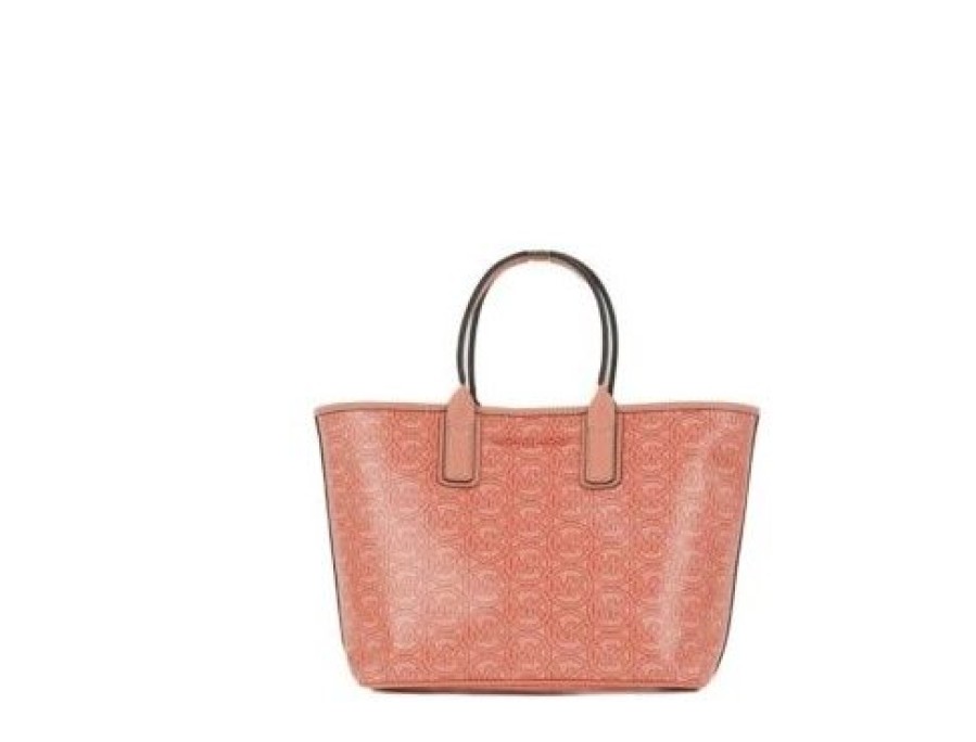 Women Michael Kors Women'S Tote Bags | Michael Kors Jodie Small Sherbert Jacquard Logo Recycled Polyester Tot