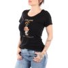 Women Yes Zee Women'S Tops & T-Shirts | Yes Zee Embellished Short-Sleeved Crew Neck Tee