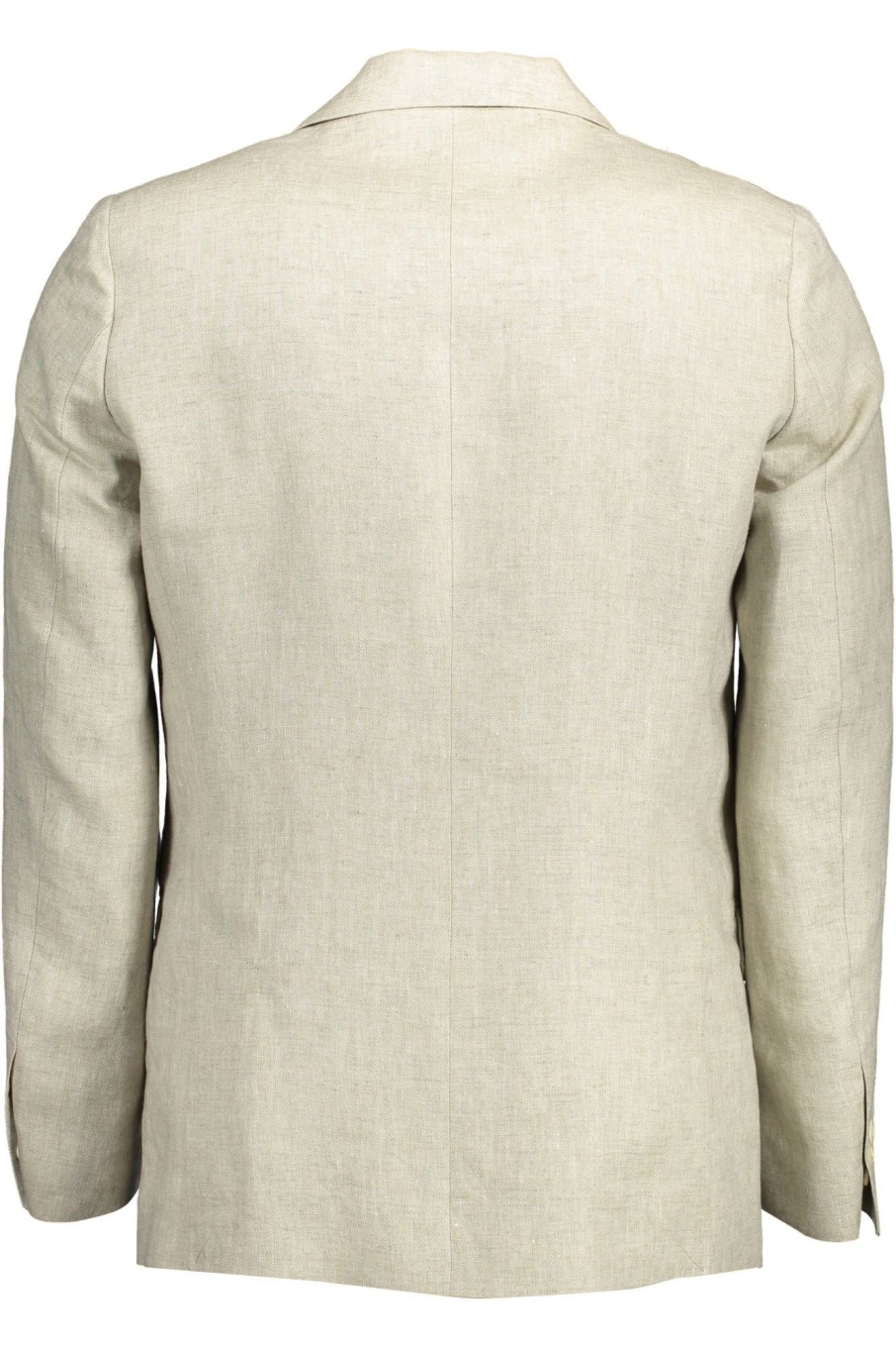 Men Gant Men'S Jackets | Gant Beige Linen Blazer Jacket