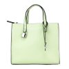 Women Marc Jacobs Women'S Tote Bags | Marc Jacobs Jacobs Mini Grind Mint Green Pebbled Leather Crossbody Tot