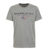 Men Fred Mello Men'S T-Shirts | Fred Mello Chic Gray Crewneck Cotton Tee