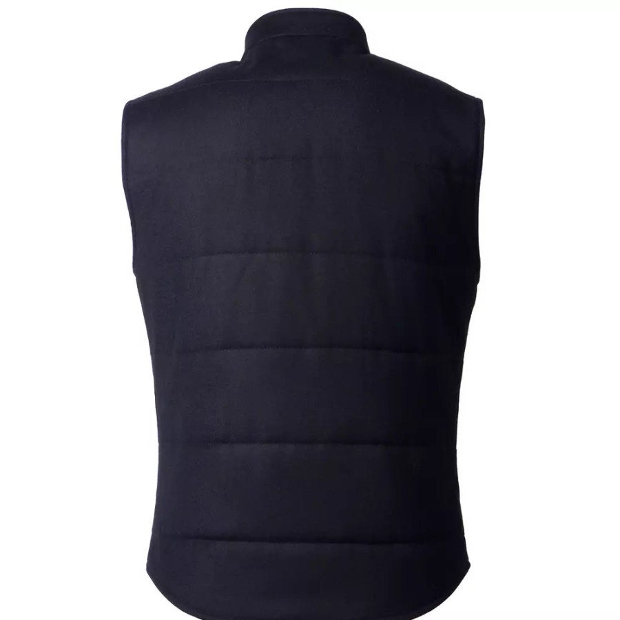 Men Made in Italy Men'S Vests | Made In Italy Elegant Wool-Cashmere Men'S Vest - Black