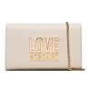 Women Love Moschino Women'S Crossbody Bags | Love Moschino Elegant White Faux Leather Crossbody Handbag