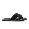 Men Dolce & Gabbana Men'S Slide Sandals | Dolce & Gabbana Glistening Zircon-Covered Sheepskin Slippers