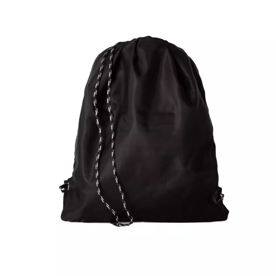 Men Neil Barrett Men Backpacks | Neil Barrett Elegant Drawstring Backpack In Sleek Black