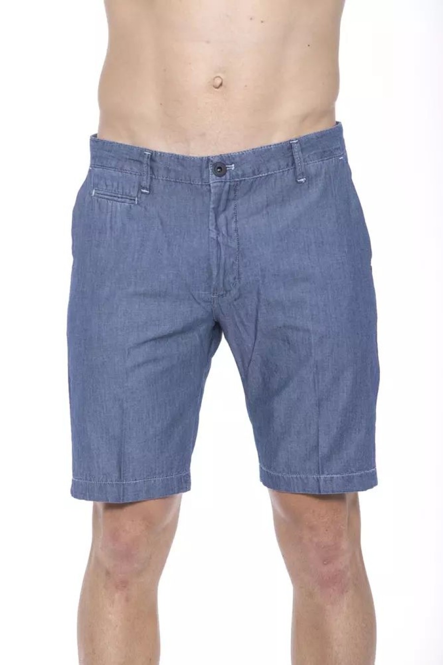 Men Armata Di Mare Men'S Shorts | Armata Di Mare Blue Cotton Shorts