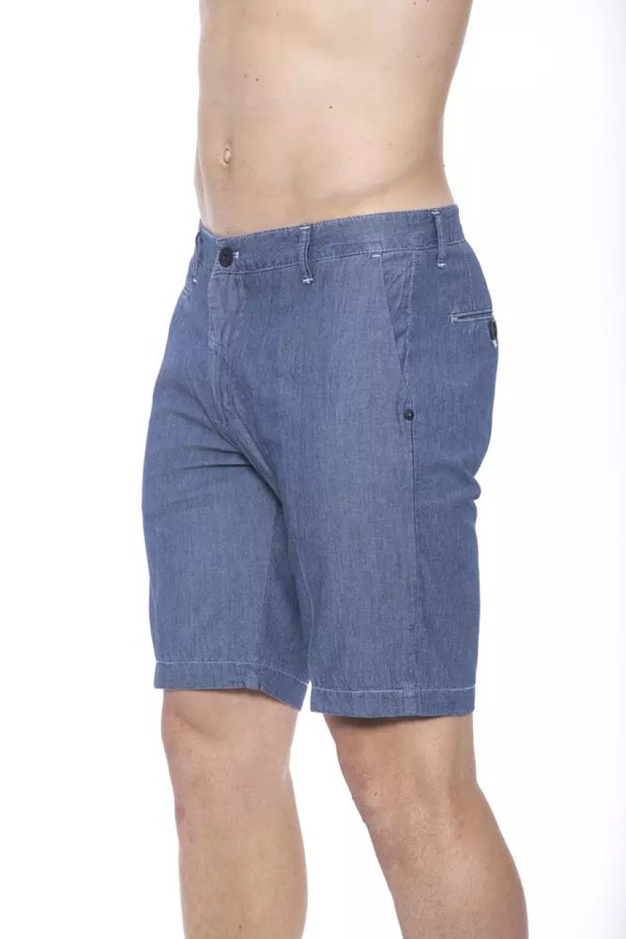 Men Armata Di Mare Men'S Shorts | Armata Di Mare Blue Cotton Shorts