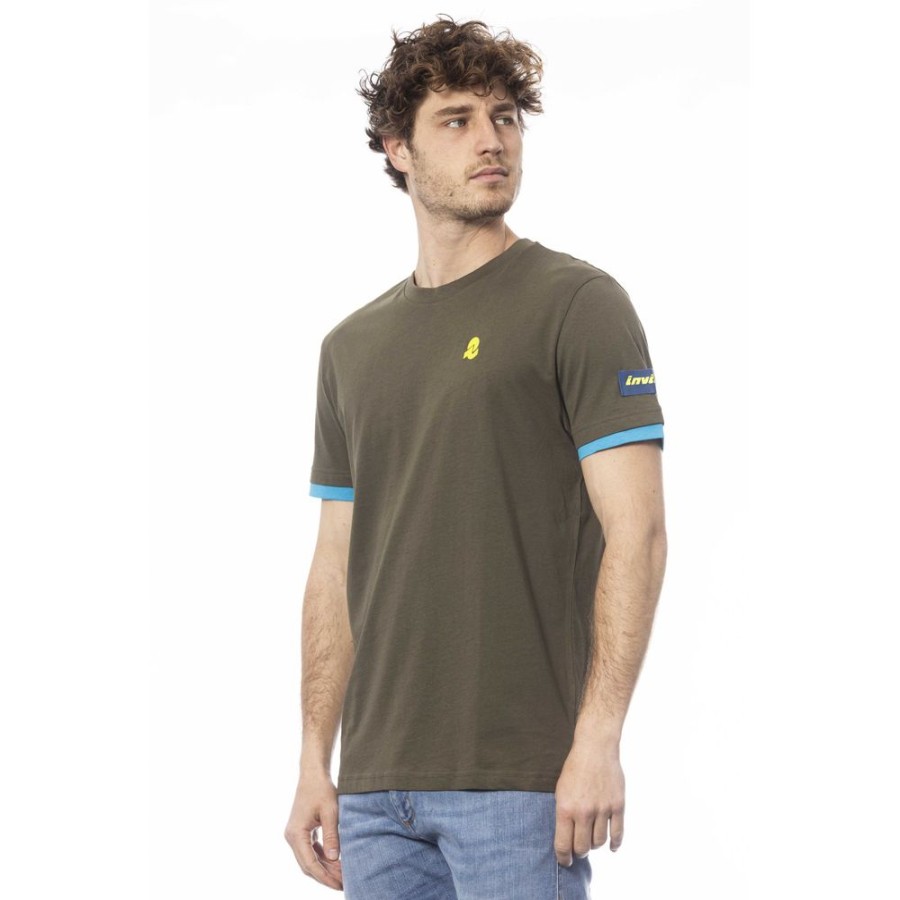 Men Invicta Men'S T-Shirts | Invicta Green Cotton T-Shirt