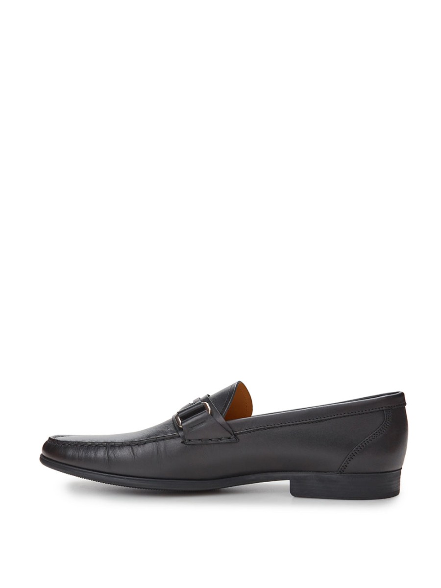 Men Bally Men'S Formal | Bally Black Leather Loafer