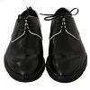 Men Dolce & Gabbana Men'S Formal | Dolce & Gabbana Black Leather Derby Dress Formal Men'S Shoes