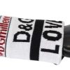 Men Dolce & Gabbana Men'S Gloves | Dolce & Gabbana Multicolor Wool Knit D&G Love Wristband Wrap