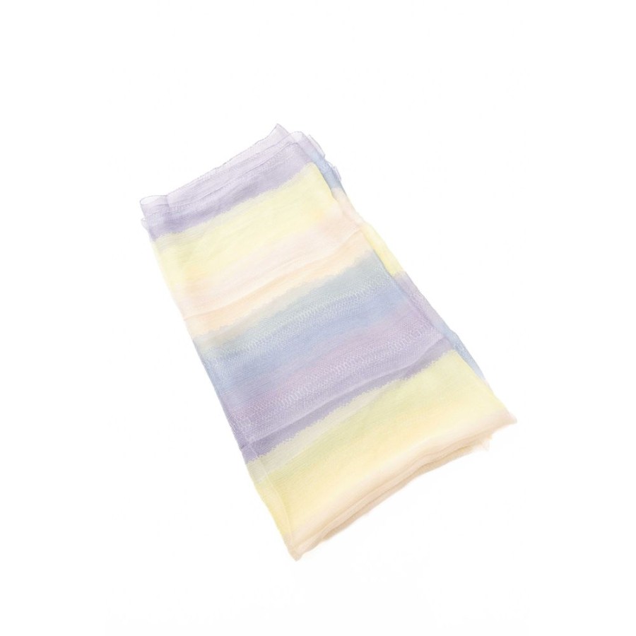 Women Trussardi Women'S Scarves | Trussardi Elegant Multicolor Silk Scarf - Perfect Accessory