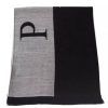 Men Philipp Plein Men'S Scarves | Philipp Plein Elegant Gray Fringed Logo Scarf