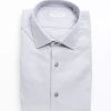 Men Robert Friedman Men'S Shirts | Robert Friedman Beige Medium Slim Collar Cotton Shirt