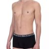 Men Bikkembergs Men'S Underwear | Bikkembergs Sleek Bi-Pack Cotton Trunks For Men