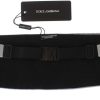 Men Dolce & Gabbana Men'S Cummerband | Dolce & Gabbana Silver Wide Belt Silk Cummerbund