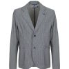 Men Fred Mello Men'S Blazers | Fred Mello Classic Blue Checked Cotton Jacket