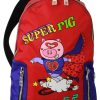 Men Dolce & Gabbana Men Backpacks | Dolce & Gabbana Nylon Multicolor Super Pig Print Men School Bag