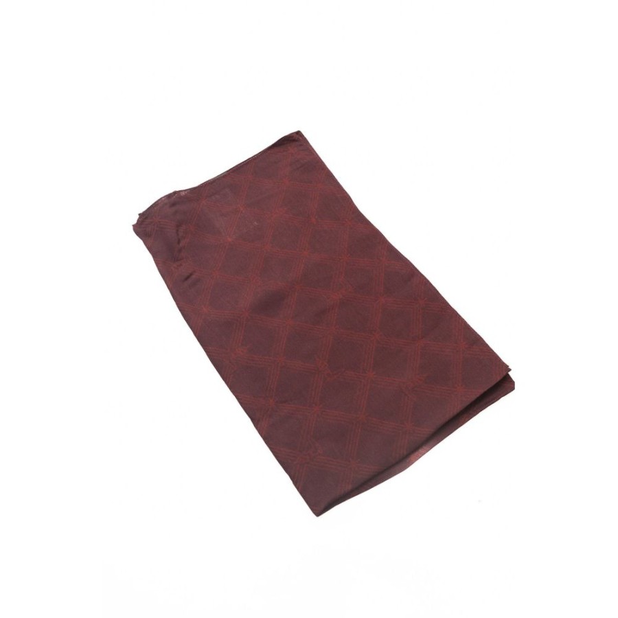 Men Trussardi Men'S Scarves | Trussardi Exclusive Burgundy Viscose-Silk Blend Scarf