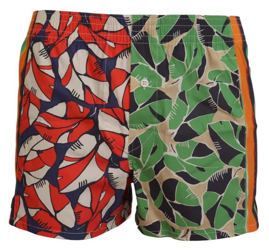 Men Dsquared² Men'S Swimwear | Dsquared Multicolor Floral Print Men Beachwear Shorts Swimwear