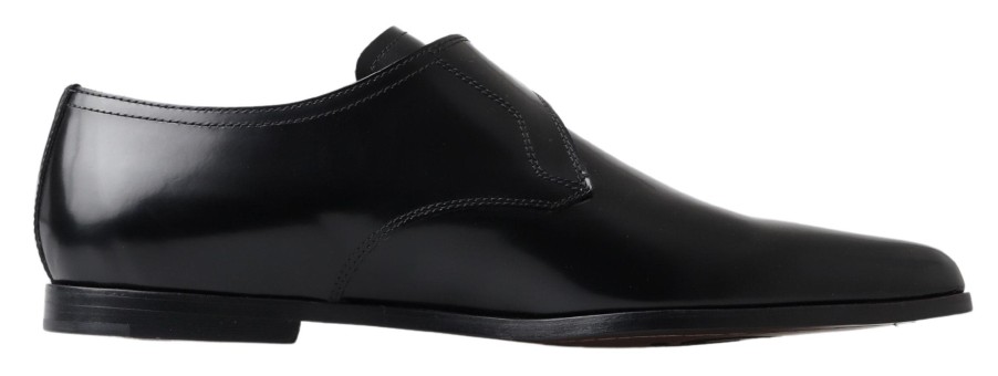 Men Dolce & Gabbana Men'S Formal | Dolce & Gabbana Black Leather Monk Strap Dress Formal Shoes