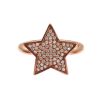 Women Nialaya Women'S Rings | Nialaya Womens Clear Cz Star 925 Silver Ring