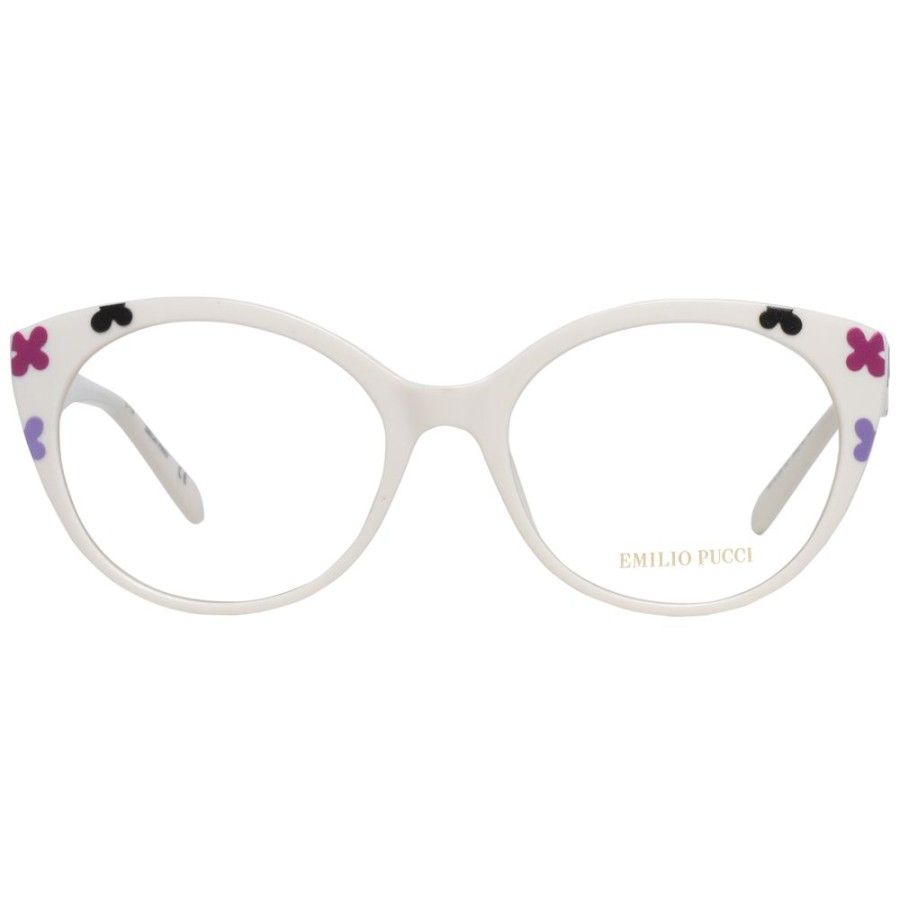 Women Emilio Pucci | Emilio Pucci White Women Optical Frames