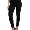 Women Dolce & Gabbana Women'S Pants & Jeans | Dolce & Gabbana Black Cotton Mid Waist Skinny Denim Jeans