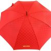 Women Moschino Women'S Others Accessories | Moschino Elegant Red Umbrella With Iconic Emblem