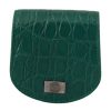 Men Dolce & Gabbana Men'S Leather Accessories | Dolce & Gabbana Green Exotic Skins Condom Case Holder Wallet