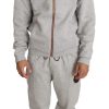 Men Billionaire Italian Couture Men'S Sweatsuit | Billionaire Italian Couture Gray Cotton Sweater Pants Tracksuit - Genuine Authentic Brand Llc