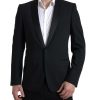 Men Dolce & Gabbana Men'S Blazers | Dolce & Gabbana Black Wool Single Breasted Martini Blazer