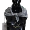 Women Costume National Women'S Scarves | Costume National Gray Print Shawl Foulard Branded Scarf