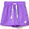 Women Comme Des Fuckdown Women'S Shorts | Comme Des Fuckdown Purple Nylon Bermudas With Logo Accent