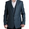 Men Dolce & Gabbana Men'S Suits | Dolce & Gabbana Green Single Breasted 2 Piece Martini Suit