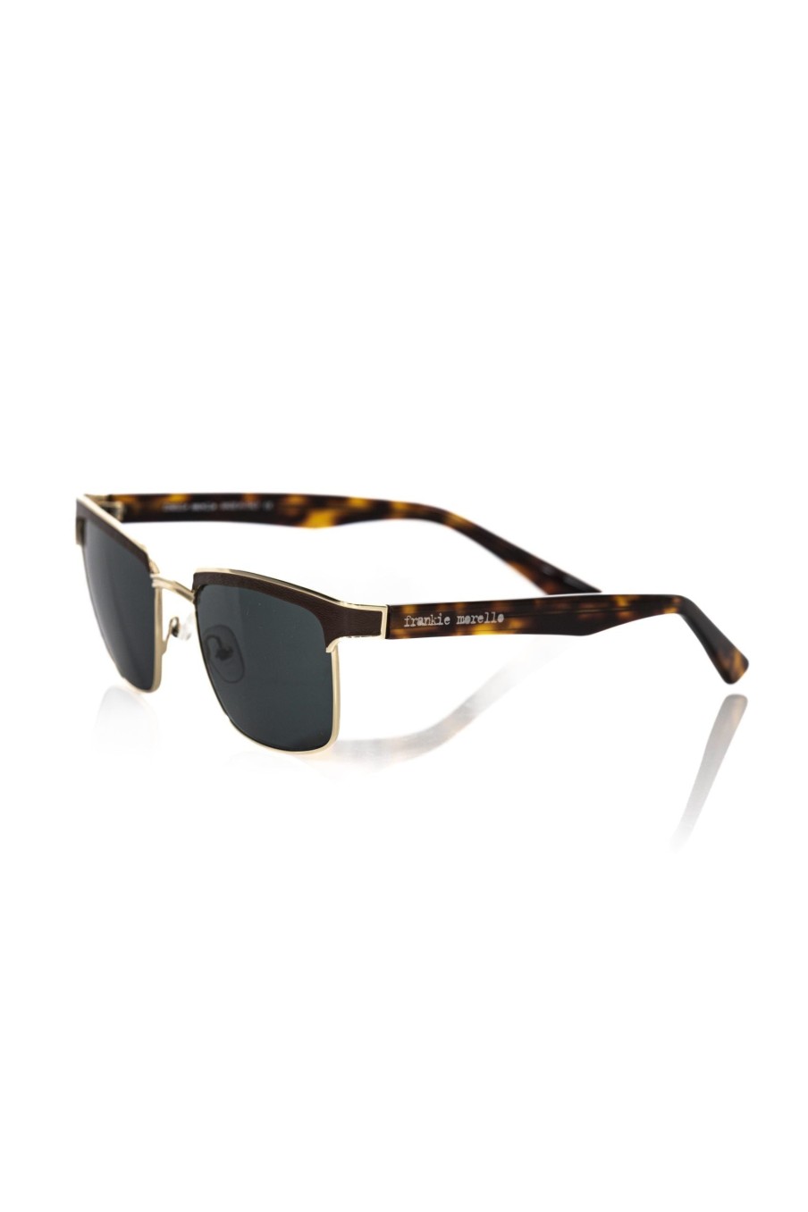 Men Frankie Morello | Frankie Morello Elegant Clubmaster Sunglasses With Leather Detail