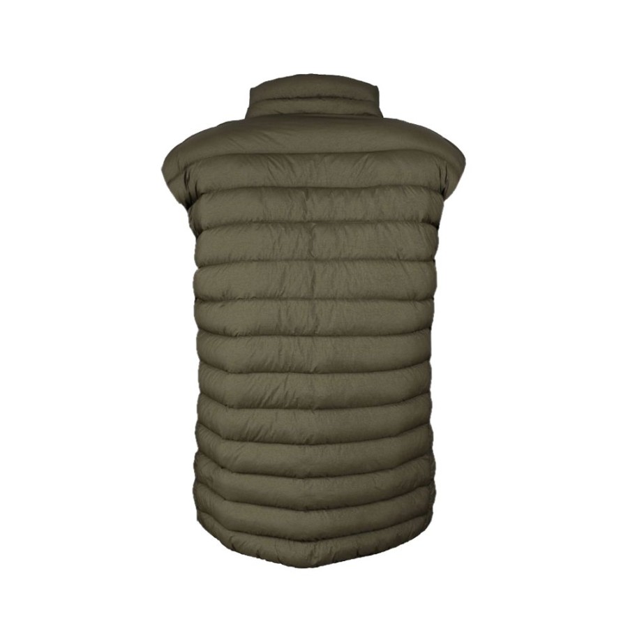 Men Centogrammi Men'S Vests | Centogrammi Emerald Green Nylon Down Vest