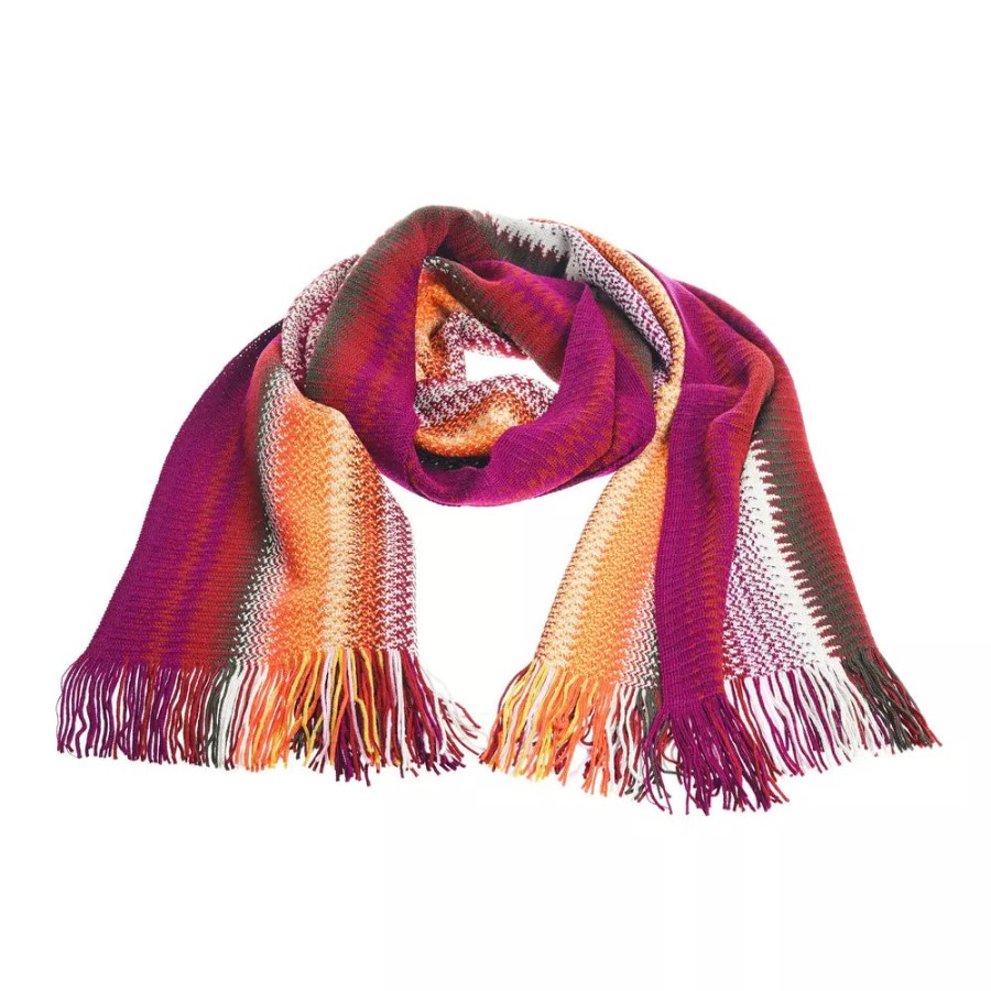 Men Missoni Men'S Scarves | Missoni Geometric Patterned Wool-Blend Scarf