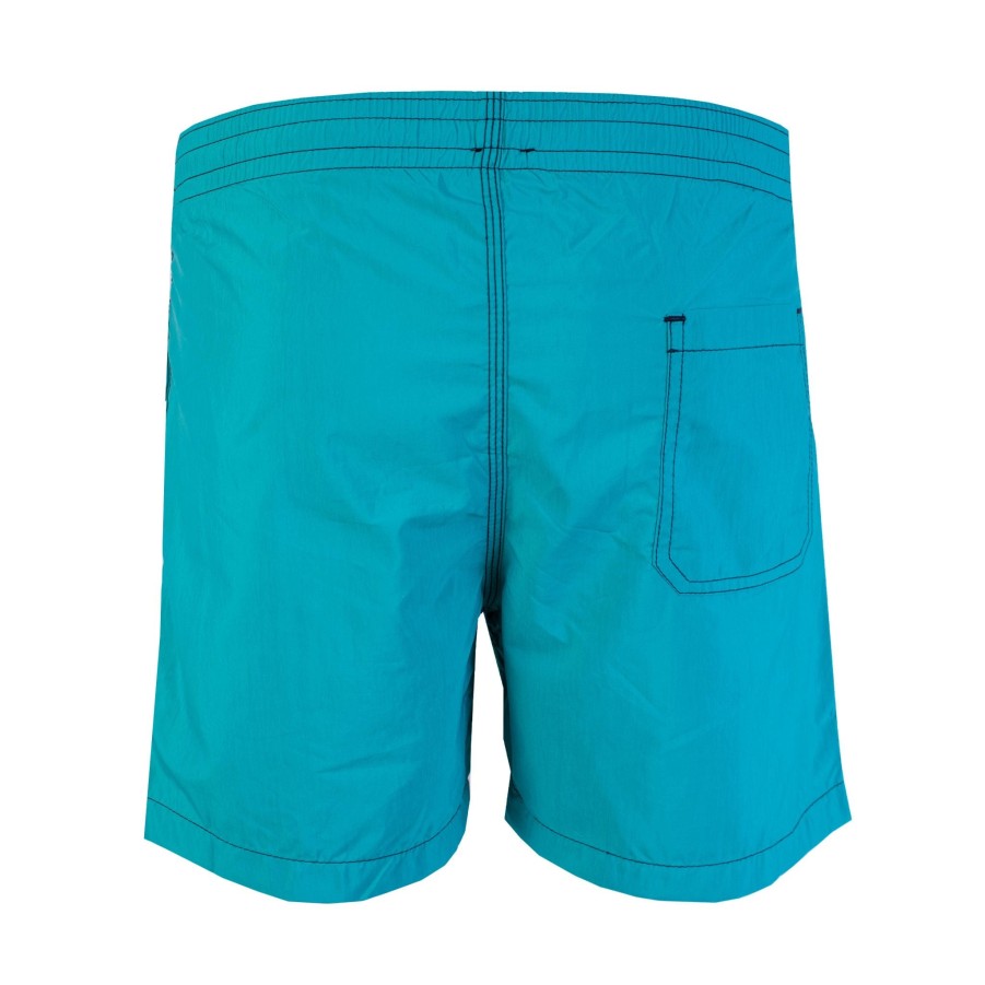 Men Malo Men'S Swimwear | Malo Turquoise Swim Short