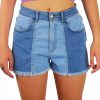 Women Comme Des Fuckdown Women'S Shorts | Comme Des Fuckdown Chic Denim Shorts With Raw Hem Edge