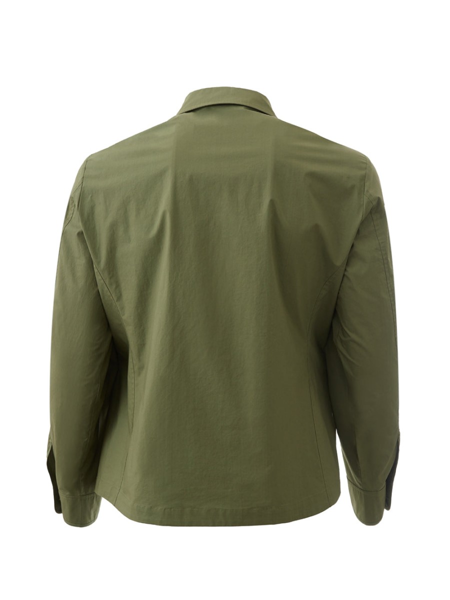 Men Sealup Men'S Blazers | Sealup Green Cotton Saharan Jacket