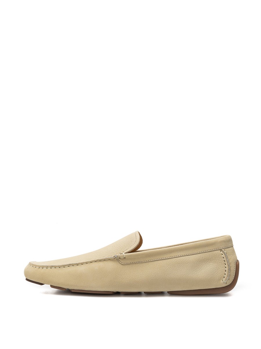 Men Bally Men'S Loafers | Bally Beige Loafer In Suede